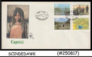 SOUTH WEST AFRICA - 1986 LIFE IN CAPRIVI - 4V - FDC