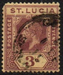 St. Lucia Sc #68 Used