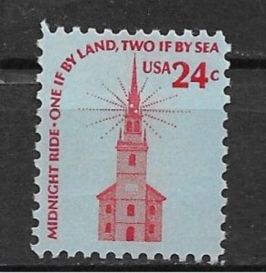 1975 Sc1603 24¢ Old North church MNH