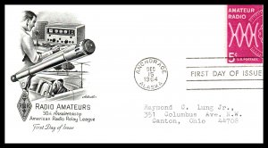 US 1260 Amateur Radio Artmaster Typed FDC
