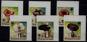 Guinea 918-23 MNH imperf. Mushrooms