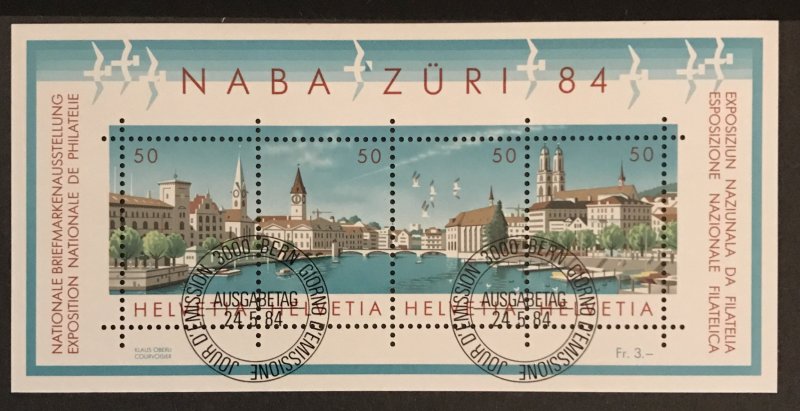 Switzerland 1984 #749, Used, CV $5.50