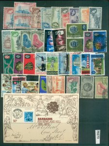 Barbados 1930s on Assorted Oddments, 2 scans MLH/FU lot79273