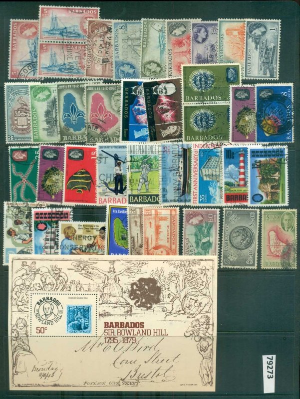 Barbados 1930s on Assorted Oddments, 2 scans MLH/FU lot79273