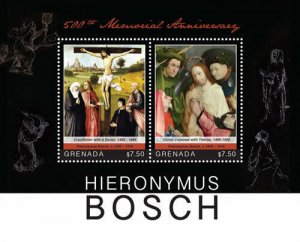 Grenada - 2016 - Hieronymus Bosch 500 Years In Memoriam - Souvenir Sheet - MNH