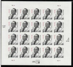 2000 issue Jonas Salk Sc 3428 MINT 63c sheet of 20 plate number P2222