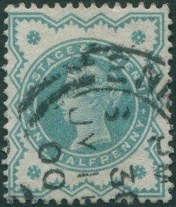 Great Britain 1900 SG213 ½d blue-green QV #1 FU