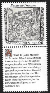 UN Geneva #194 90c Human Rights-Katho's Son Redeems the Evil Deer~MNH