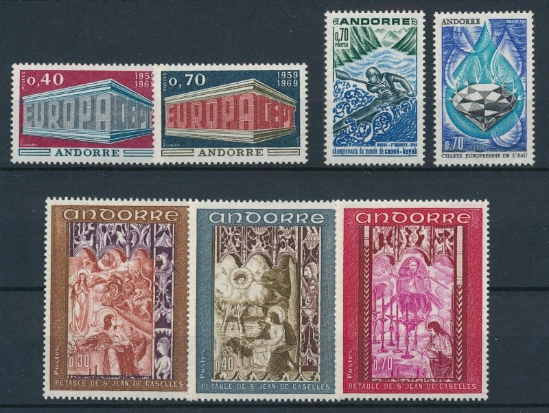 French Andorra 1969 Complete years set  MNH