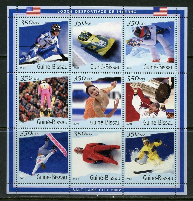 GUINEA BISSAU 2001  INVERNO  WINTER OLYMPICS SHEET II   MINT NH 