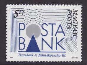 Hungary-Sc#3166-unused NH set-Postal savings bank-1989-