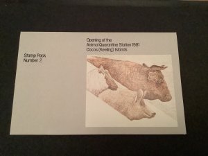 Cocos Islands Animal Quarantine Station 1981 Stamp Pack  R40780