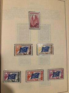 Well curated album collection of Europa stamps 1956-1967 almost complete