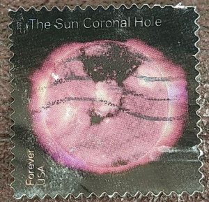 US Scott # 5598; used (55c) Coronal Hole from 2021; VF/XF centering; off paper