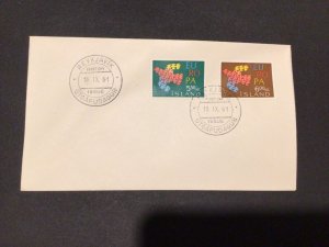 Iceland 1961 Europa first day cover Ref 60363