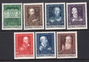 Austria 1948 Artists Semi-Postal Set MNH #B245-51