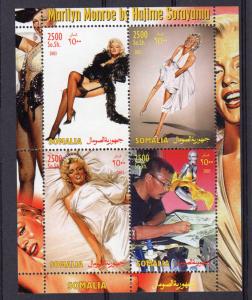 Somalia 2003 Marilyn Monroe by Hajime Sorayama Sheetlet (4) Perforated MNH