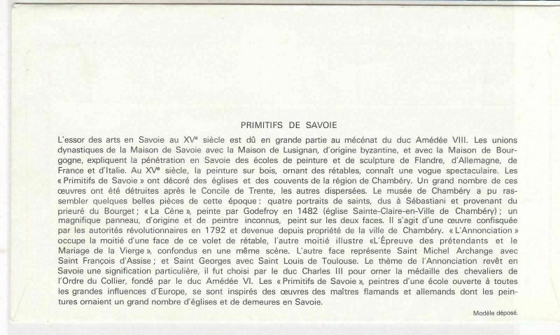 France 1970 Primitif De Savoie Picture Slogan Cancels + Stamp FDC Cover Rf 29865