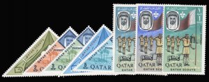 Qatar #53-60 Cat$49.25, 1965 Boy Scouts, complete set, never hinged