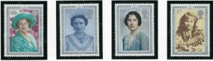 Great Britain 1327-30 MNH 1990 Queen Mother Birthday (fe5276)