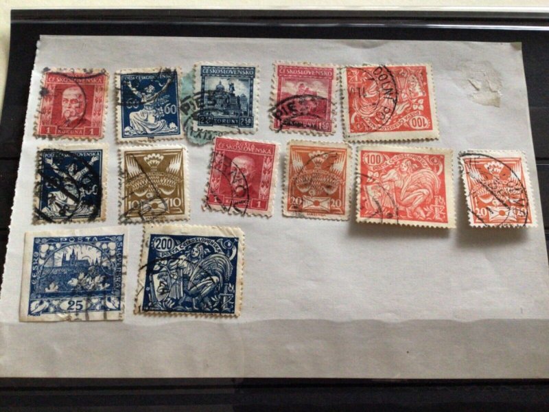 Czechoslovakia  used stamps  A12682
