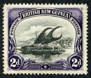 Papua New Guinea SG3 2d Black and Violet Wmk Rosettes P14 M/M