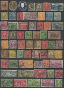 USA - 2 pages of higher value used space fillers - mostly faulty