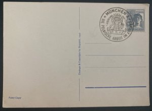 1947 Munich Germany First Day Postcard  Cover  Polish work abroad Cancel