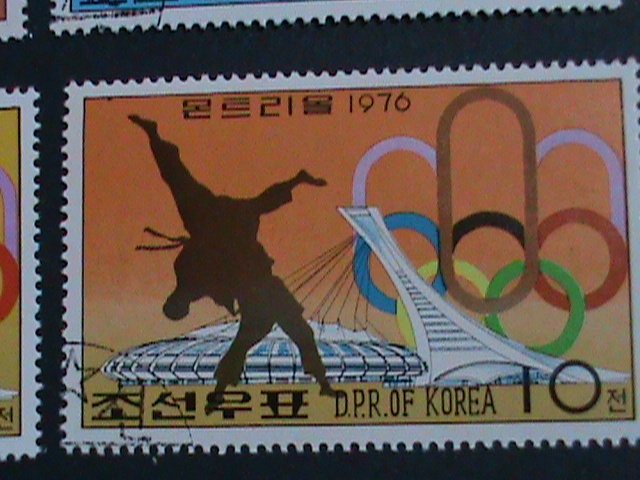 ​KOREA STAMP-1976-SC#1469-74 OLYMPIC GAMES MONTREAL'76-CANADA CTO STAMPS VF