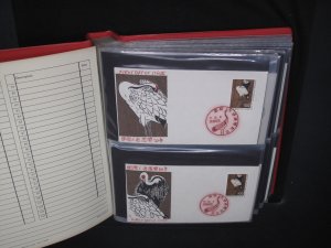 1955-1956 Japan Woodblock FDC Collection 100+