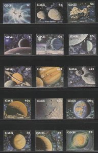 1991 South Africa - Ciskei - Sc 168-82 - MNH VF - 15 singles - Solar System