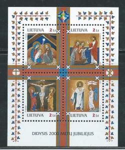 Lithuania 682 2000 Holy Year s.s. MNH