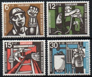 Saar Sc #B117-B120 MNH