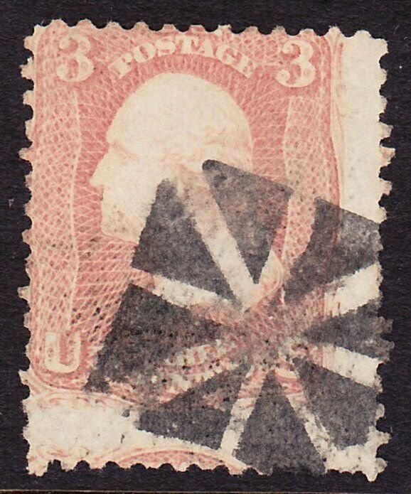 Scott 65, Used, Bold Geometric Fancy Cancel, S/E GE-S 19