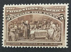 MOMEN: US #234 MINT OG NH POST OFFICE FRESH #29830