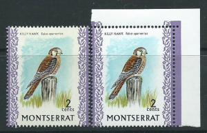 Montserrat SG 296  MLH Chalk paper with margin & 243a