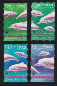 Hong Kong WWF Chinese White Dolphin 4v 1999 MNH SC#875-878 SG#995-998 MI#919-922