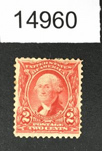 MOMEN: US STAMPS # 301 MINT OG LH LOT #14960