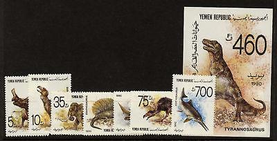 Yemen 549-56 MNH Dinosaurs