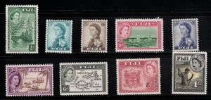 FIJI Scott # 147-56 MH - QEII With Various Scenes Short Set