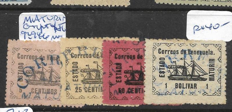 VENEZUELA GUYANA STATE MATURIN (P1604B)  Y&T 92, 94-6  MOG