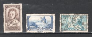 France #306-308   VF/XF, Used, CV $14.00 ......  2012193