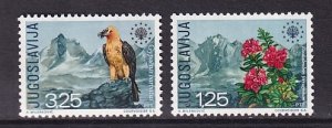 Yugoslavia   #1042-1043  MNH  1970  Nature Conservation  Year  vulture