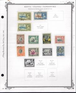 1921-1955 Kenya Uganda Africa Mint & Used Postage Stamp Collection Value $155