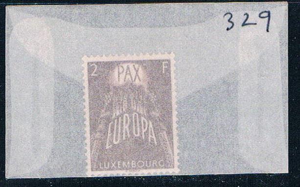 Luxembourg 329 Unused United Europe 1957 (L0305)