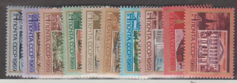 Russia Scott #3582-3591 Stamps - Mint NH Set