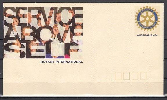 Australia, 1993 issue. Rotary International Postal Envelope. *