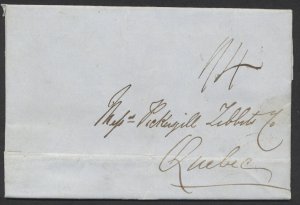 1847 Inter-Provincial SFL St John NB to Quebec via Fredericton, Woodstock