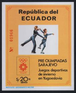 Ecuador 1057a MNH Winter Olympics, Figure Skating