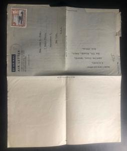 1950 Nairobi Kenia KUT Air letter Cover to New York USA